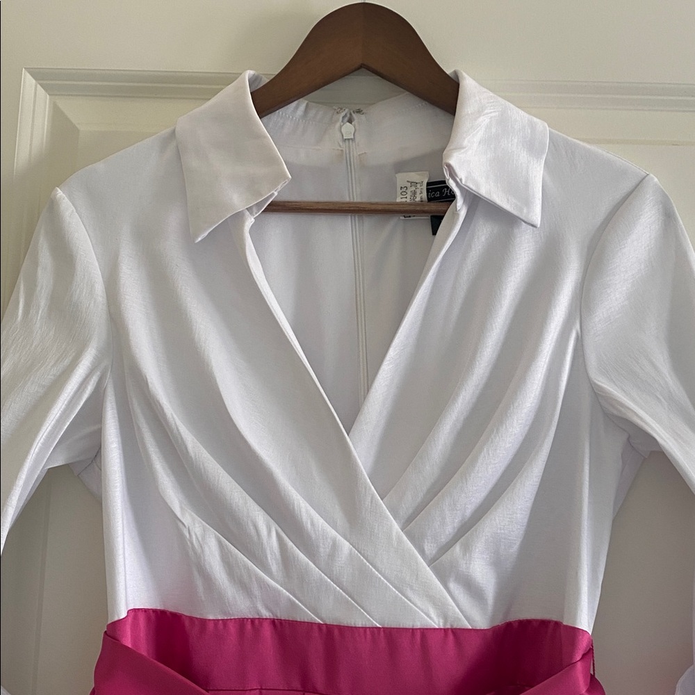 Jessica Howard Fuchsia Maxi Skirt with Waist Tie - Picture 3 of 7